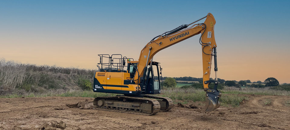Hyundai HX140LC at Industrial Training Services