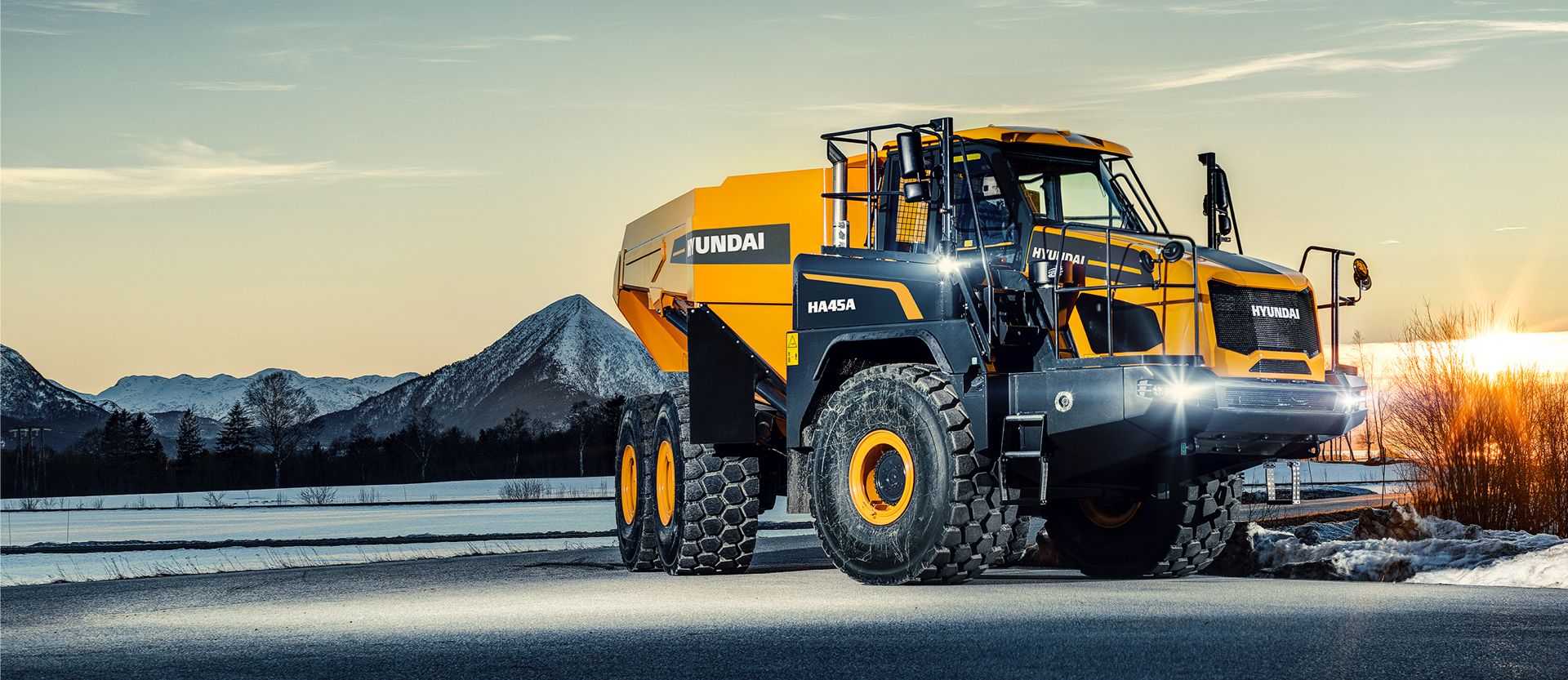 HA45A Dumper articolato Vista laterale