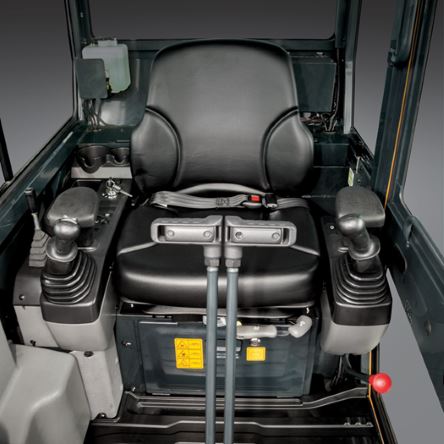 Hyundai tradition of comfortable machines with design focused on the opator