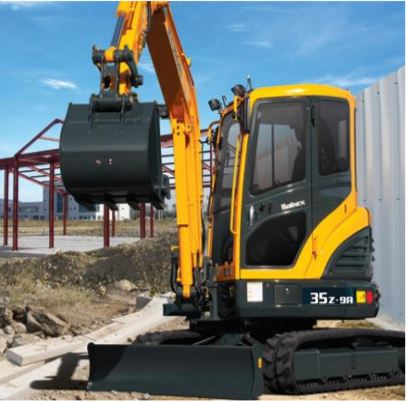 r35z-9a Hyundai Kompaktbagger im Einsatz