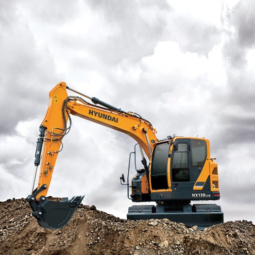 Hyundai construction excavator HX130LCR digging