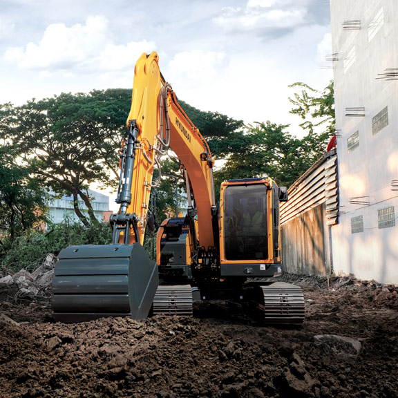 HX130LCR in construction site