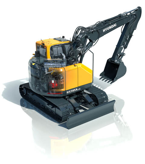 HX145A LCR con il motore visibile