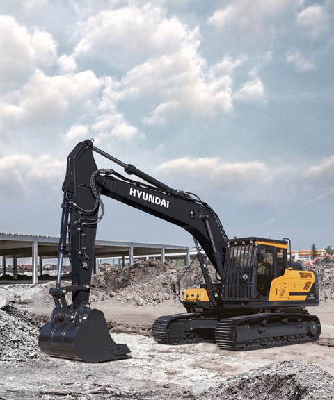 Bagger hx220al im Einsatz