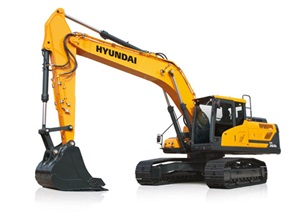 Hyundai HX260L tracked excavator - Studio image