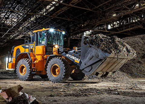HL955A Wheel Loader North West recycling