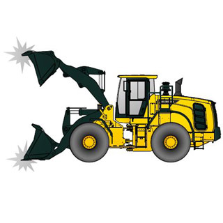 hyundai hl970a soft end stop picture on a white background