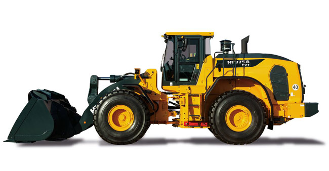Vue latérale de la Hyundai HL975A CVT