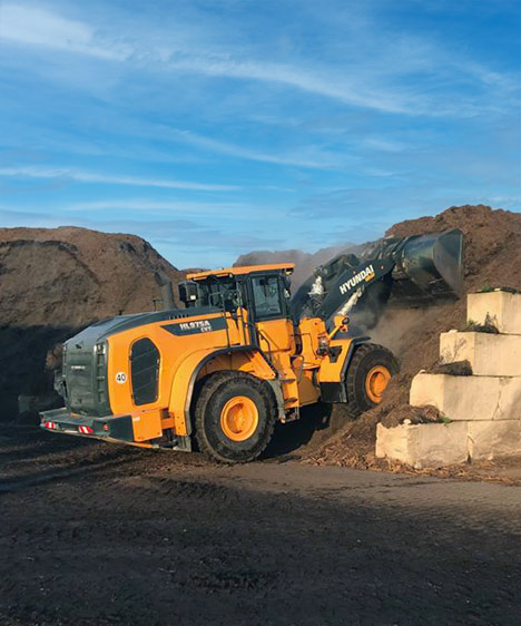 HL975A CVT déplaçant des granulats