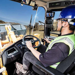 hl980a hyundai wheel loader cabin person seat