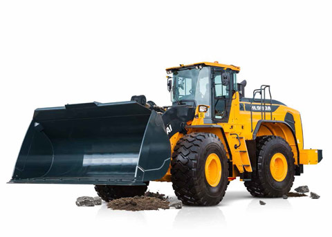 hyundai hl980a voor een witte achtergrond zijaanzicht studio