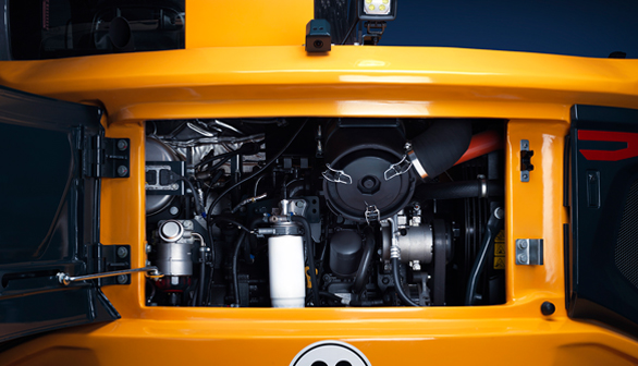 HD Hyundai HW100A mobiele graafmachine motor