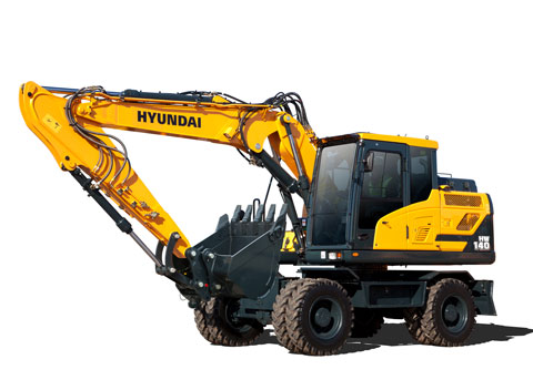 Hyundai HW140A excavator - studio