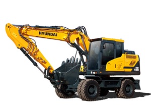 Hyundai HW140A excavator - studio