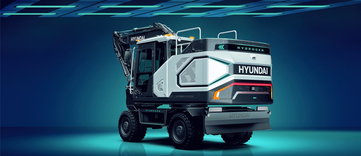 HD Hyundai Hydrogen Wheeled Excavator 